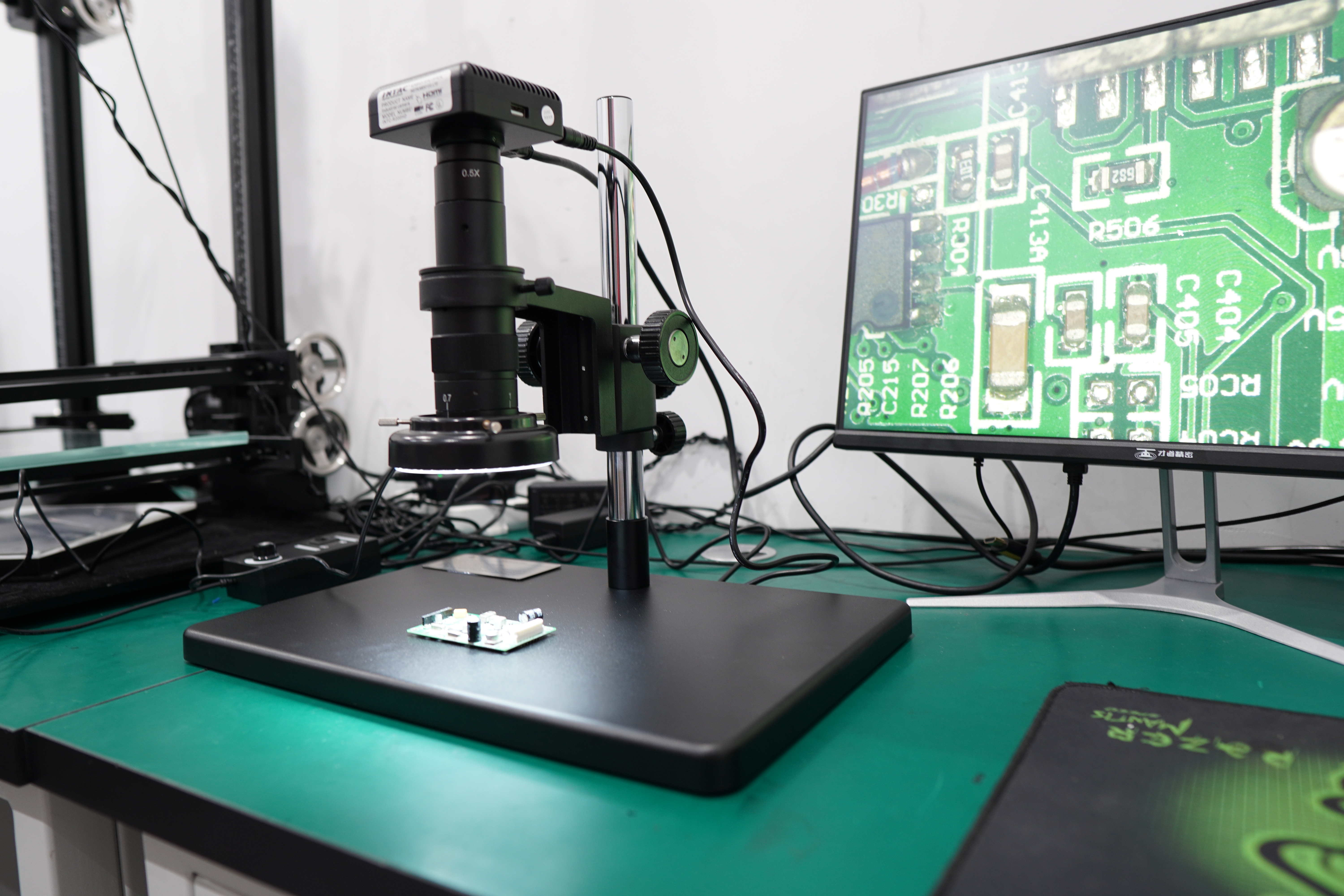 Microsc&oacute;pio de v&iacute;deo de alta qualidade 15X para detec&ccedil;&atilde;o